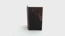 Load and play video in Gallery viewer, Ariat Men's Cross Corner Inlay Rodeo Western Wallet, Brown, One Size | 701340569607