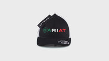 Load and play video in Gallery viewer, ARIAT Mexican Flag Lettering Cap, Black | 701340669420