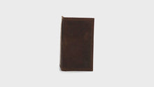 Load and play video in Gallery viewer, Ariat Shield Perforated Edge Rodeo Wallet Wallet Medium Distressed Brown One Size | 701340485006