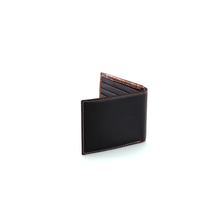 Load image into Gallery viewer, Ariat Men's Distressed Corner Over Circle Bi-fold Wallet, tan, One Size