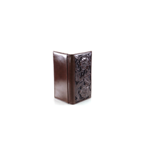 Load image into Gallery viewer, Ariat Men's Tonal Brown Floral Inlay Rodeo Wallet, One Size | 701340579538
