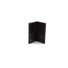Load image into Gallery viewer, Ariat Men's Tonal Brown Floral Inlay Rodeo Wallet, One Size | 701340579538