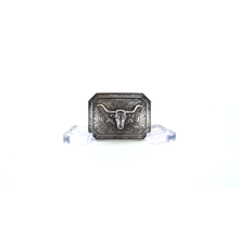 Load image into Gallery viewer, Ariat Rectangle Longhorn Buckle Antique Silver One Size | 701340621879