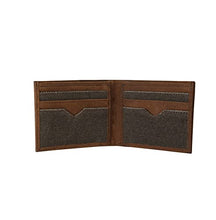 Load image into Gallery viewer, STS Ranchwear Men's Western Style Casual Everyday Foreman Dark Canvas Collection Bifold II Wallet, Brown