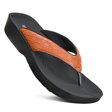 Load image into Gallery viewer, AEROTHOTIC Women's Comfortable Arch Support Summer Orthotic Flip Flops Sandals