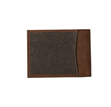 Load image into Gallery viewer, STS Ranchwear Men's Western Style Casual Everyday Foreman Dark Canvas Collection Bifold II Wallet, Brown