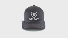 Load and play video in Gallery viewer, A300003206 Men`s Ariat Gray/White Shield Cap | 701340626218