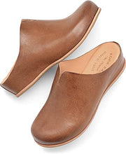 Load image into Gallery viewer, KORK-EASE Women's para Slip-On Leather Clog Flats with Comfort Cushioned Footbed