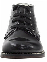 Load image into Gallery viewer, Josmo Infant/Toddler Boy's First Walker Black Ostrich Lace Up Oxfords Shoes