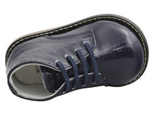 Load image into Gallery viewer, Josmo Infant/Toddler Boy's First Walker Black Ostrich Lace Up Oxfords Shoes