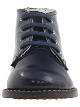 Load image into Gallery viewer, Josmo Infant/Toddler Boy's First Walker Black Ostrich Lace Up Oxfords Shoes