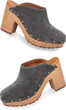 Load image into Gallery viewer, KORK-EASE Women's Sudbury Leather Wood Heel Platform Clog