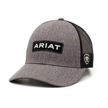 Load image into Gallery viewer, ARIAT Men's Grey Snapback Logo Cap