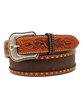 Load image into Gallery viewer, ARIAT Western Belt Mens Floral Tooled Buckle Buck Lacing A1039202