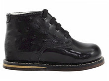 Load image into Gallery viewer, Josmo Infant/Toddler Boy's First Walker Black Ostrich Lace Up Oxfords Shoes