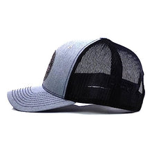 Load image into Gallery viewer, STS Ranchwear Bottle Cap Patch Hat - Adjustable Snapback Trucker Style Hat, Gray/Black