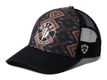 Load image into Gallery viewer, ARIAT Ladies Southwestern Cactus Cap, Black