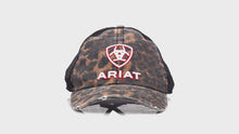 Load and play video in Gallery viewer, ARIAT Women's Black Leopard Ponyflo Cap with Velcro Closure | 701340706088