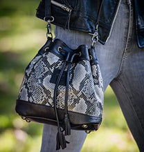 Load image into Gallery viewer, STS Ranchwear Women's Casual Everyday Multifunctional Santana Collection Bucket Bag with Adjustable Strap, Gray