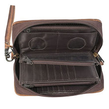 Load image into Gallery viewer, STS Ranchwear Women's Palomino Kacy Organizer | Compact Zipper Wallet with Interior Pockets & Card Slots, Multi-Light Pink Serape, One Size