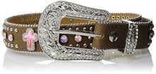Load image into Gallery viewer, M&F Western Women's Crystal Cross Belt (Little Big Kids)