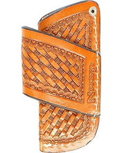 Load image into Gallery viewer, Nocona Men's Basketweave Leather Horizontal Knife Sheath Natural One Size