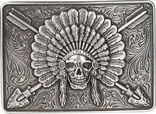 Load image into Gallery viewer, Ariat Men's Rectangle Chief Skull Buckle