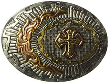 Load image into Gallery viewer, Nocona Men's Crumrine Side Cross Oval Buckle