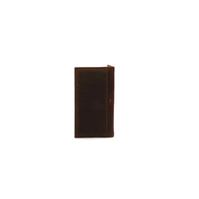 Load image into Gallery viewer, Ariat Shield Perforated Edge Rodeo Wallet Wallet Medium Distressed Brown One Size | 701340485006