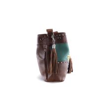 Load image into Gallery viewer, Blazin Roxx Women's Zapotec Southwestern Print Drawstring Bucket Bag Brown One Size | 701340573437