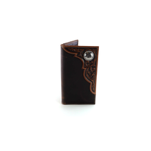 Load image into Gallery viewer, ARIAT Men's Distressed Corner Over Circle Rodeo Wallet | 701340579477
