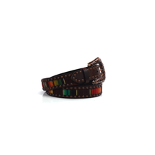 Load image into Gallery viewer, Ariat Women's Serape Center Copper Nail Edge Belt, Multi/Color, Extra Large | 701340586338