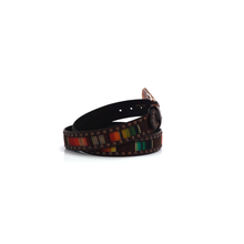 Load image into Gallery viewer, Ariat Women's Serape Center Copper Nail Edge Belt, Multi/Color, Extra Large | 701340586338