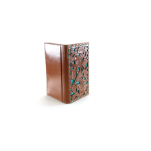 Load image into Gallery viewer, Nocona Belt Co. Unisex-Adult's Nocona Floral Inlay Buckstitch Rodeo Wallet, blue