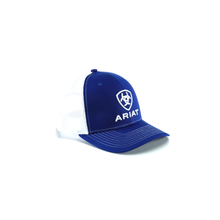 Load image into Gallery viewer, ARIAT Men's Lucas Snapback Cap Blue White Size One Size | 701340626256