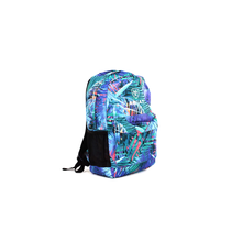 Load image into Gallery viewer, ARIAT Unisex Backpack Blue w/Palm Leaf Print One Size | 701340632196