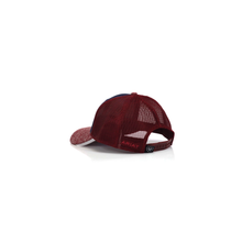 Load image into Gallery viewer, ARIAT Ladies Heather and Cork Patch Denim/Red Adjustable Snapback Hat | 701340669291