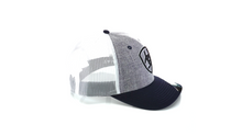 Load image into Gallery viewer, ARIAT Mens Snapback Grey Embroidery Navy | 701340669369