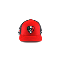 Load image into Gallery viewer, ARIAT R112 Mexican Flag Shield Snapback Red One Size | 701340669444