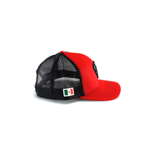Load image into Gallery viewer, ARIAT R112 Mexican Flag Shield Snapback Red One Size | 701340669444