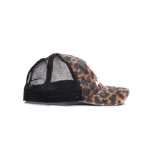Load image into Gallery viewer, ARIAT Women's Black Leopard Ponyflo Cap with Velcro Closure | 701340706088