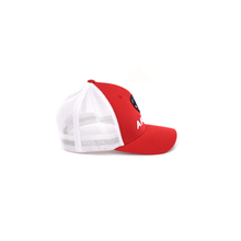 Load image into Gallery viewer, ARIAT Men's Red Flexfit USA Shield Logo Cap | 701340708839