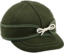 Load image into Gallery viewer, Stormy Kromer The Lil' Kromer Benchwarmer Cap - Children's Winter Wool Hat with Ear Flap Blue/Gray --|-- 246