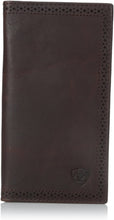 Load image into Gallery viewer, Ariat Ariat Shield Perforated Edge Rodeo Wallet Wallet Dark Copper One Size --|-- 1493