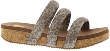 Load image into Gallery viewer, Volatile Womens Gillette Metallic Leopard Slide Sandals Sandals Casual - Grey --|-- 16425