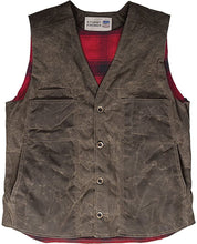 Load image into Gallery viewer, Stormy Kromer The Waxed Button Vest with Lining Dark Oak 3XL --|-- 186
