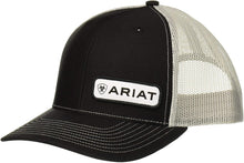 Load image into Gallery viewer, ARIAT Men's Offset Name Patch Mesh Back Cap, Black, One Size --|-- 19346