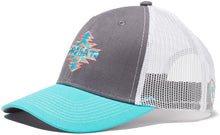 Load image into Gallery viewer, ARIAT Kid's Aztec Logo Snapback Cap Gray Size One Size --|-- 1534
