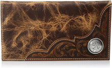 Load image into Gallery viewer, ARIAT Men's Distressed Corner Over Circle Rodeo Wallet --|-- 1567