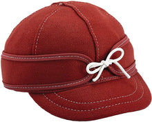 Load image into Gallery viewer, Stormy Kromer The Lil' Kromer Benchwarmer Cap - Children's Winter Wool Hat with Ear Flap Blue/Gray --|-- 248